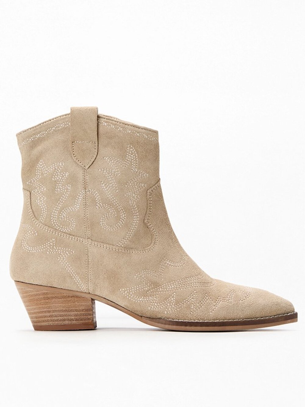 Seychelles Eagle Rock Western Bootie in Tan Suede Leather